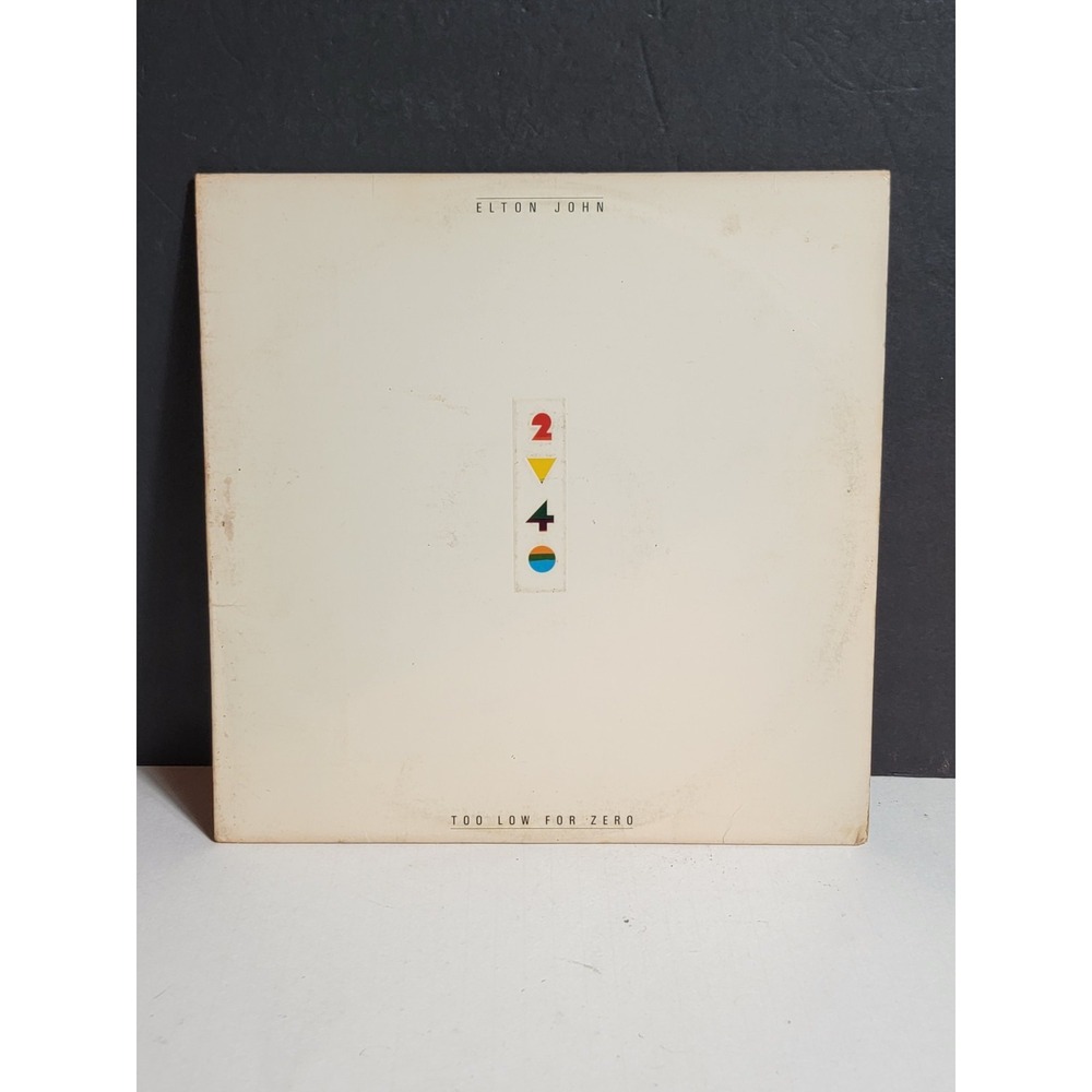 Elton John Too Low For Zero 1983 Vinyl Record Album LP Geffen GHS-4006
